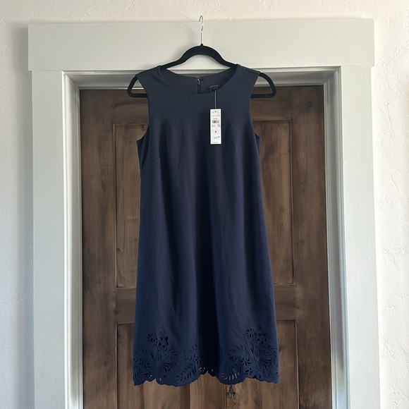 NWT Navy Blue Ann Taylor Dress - Picture 1 of 14